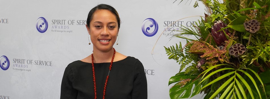 Image of Te Tohu mō te Kaiārahi Rangatahi o te Tau/ Young Leader of the Year Award winner Mary Soonaoso Tiumalu