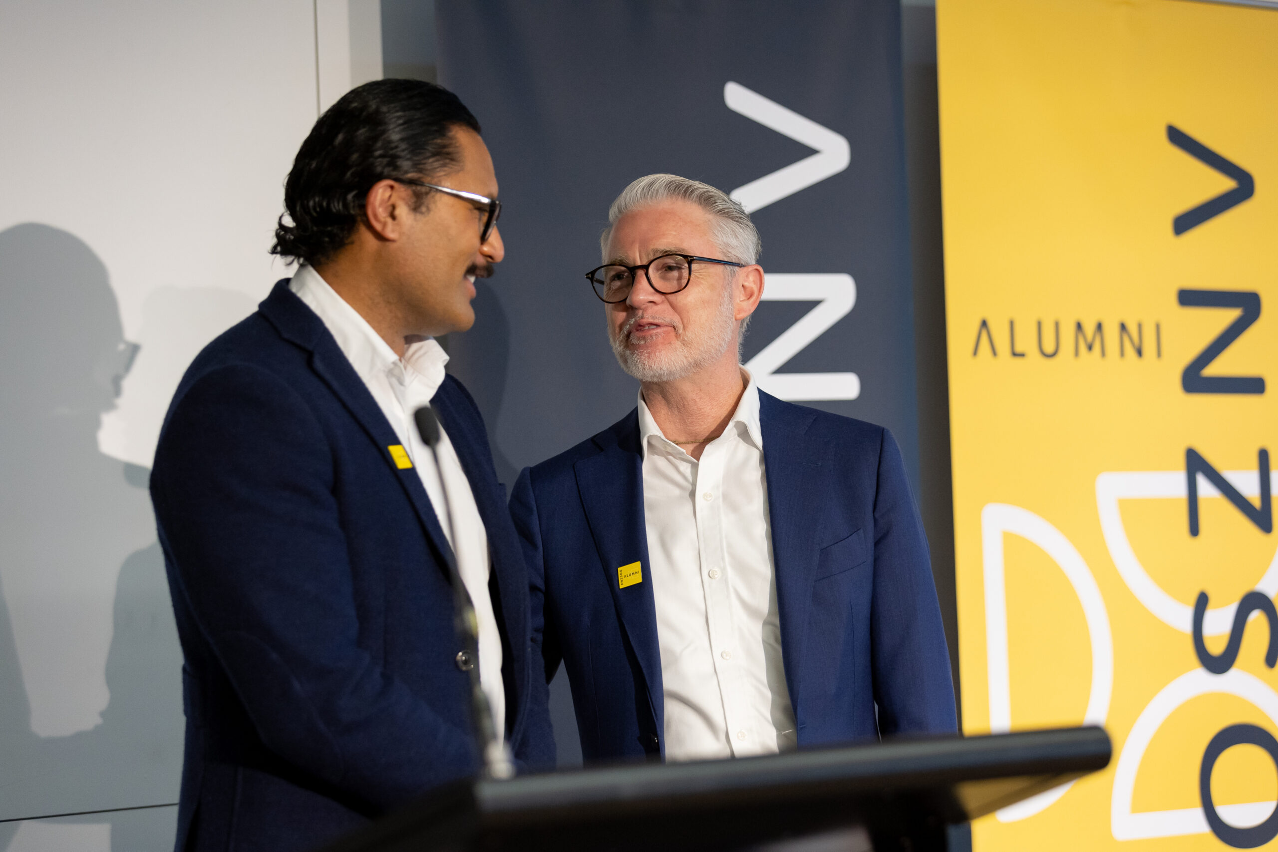 Dr Christopher Walker and Manaia King at the 2022 EMPA Graduation in Wellington