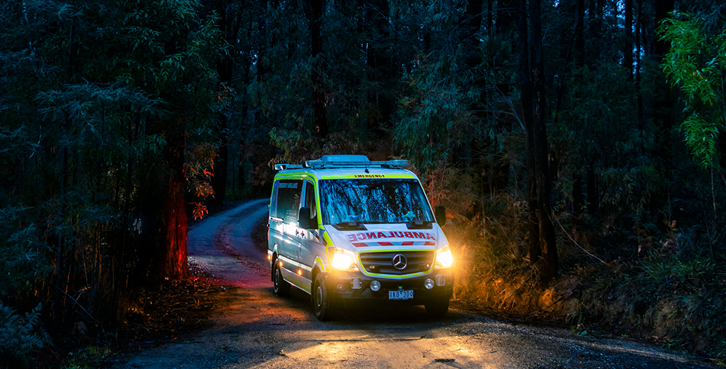 Image of an Ambulance from Ambulance Victoria