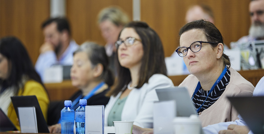 image of people attending the lecture.